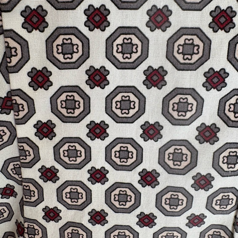 Talbots Multicolored Patterned Long Sleeve Button… - image 2